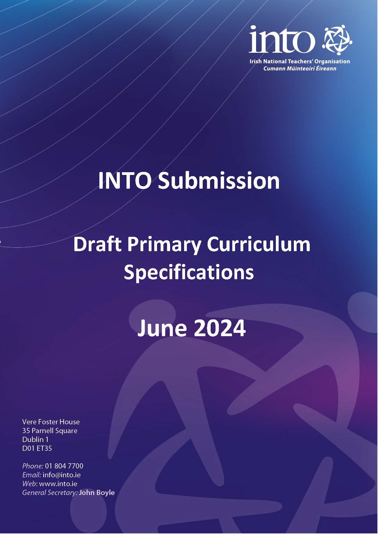 INTO Submission on Draft Primary Curriculum Specifications